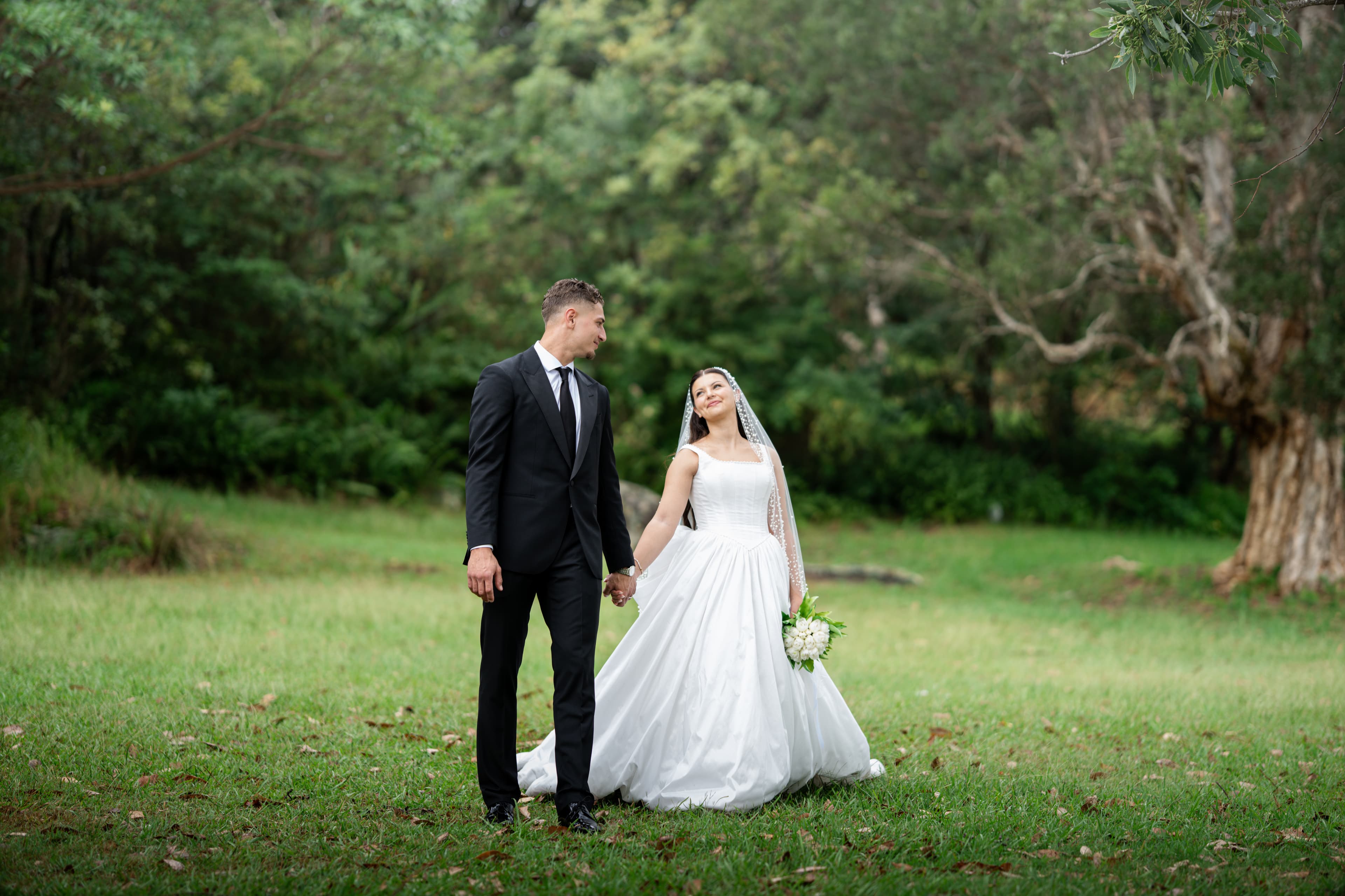 A quiet walk beneath the trees